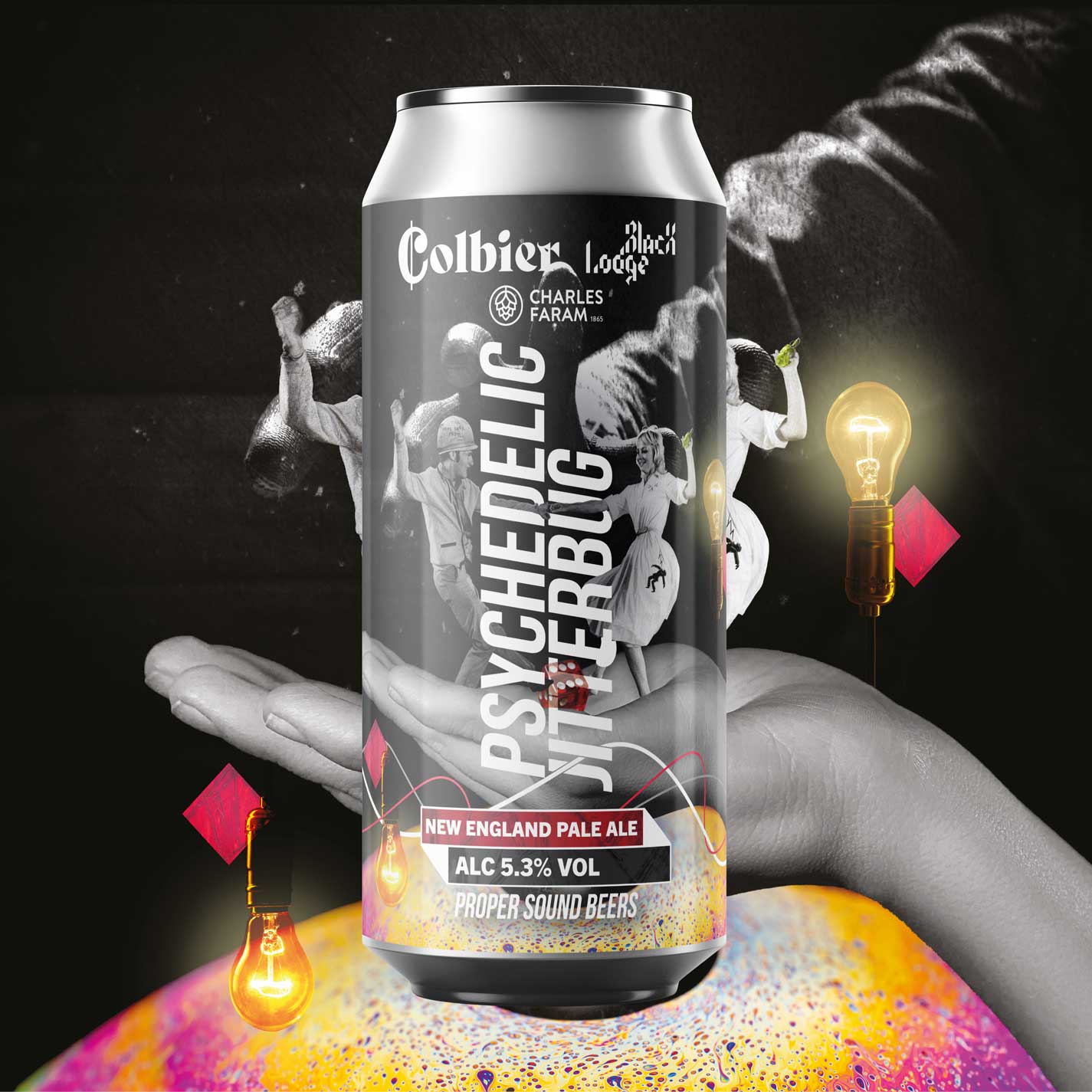 Psychedelic Jitterbug 5.3% New England Pale by Colbier
