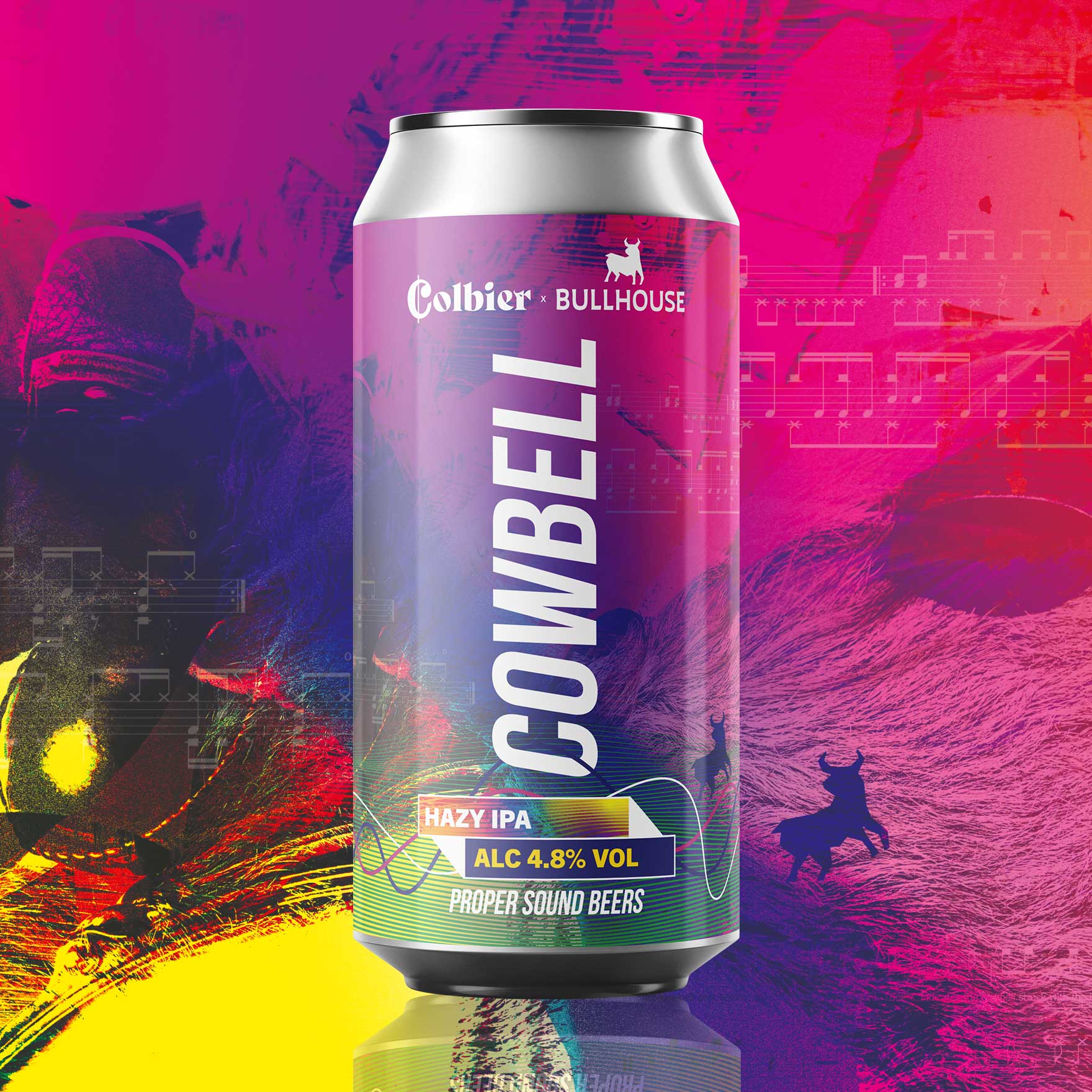 Cowbell Hazy IPA collab beer with Bullhouse